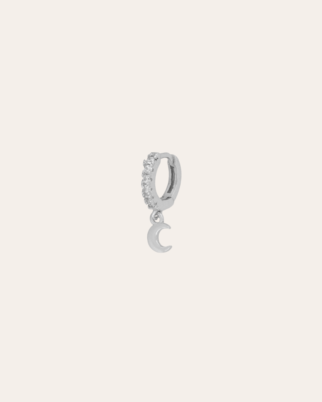 heylove PENDIENTES PENDIENTES MINI MOON CZ HOOPS