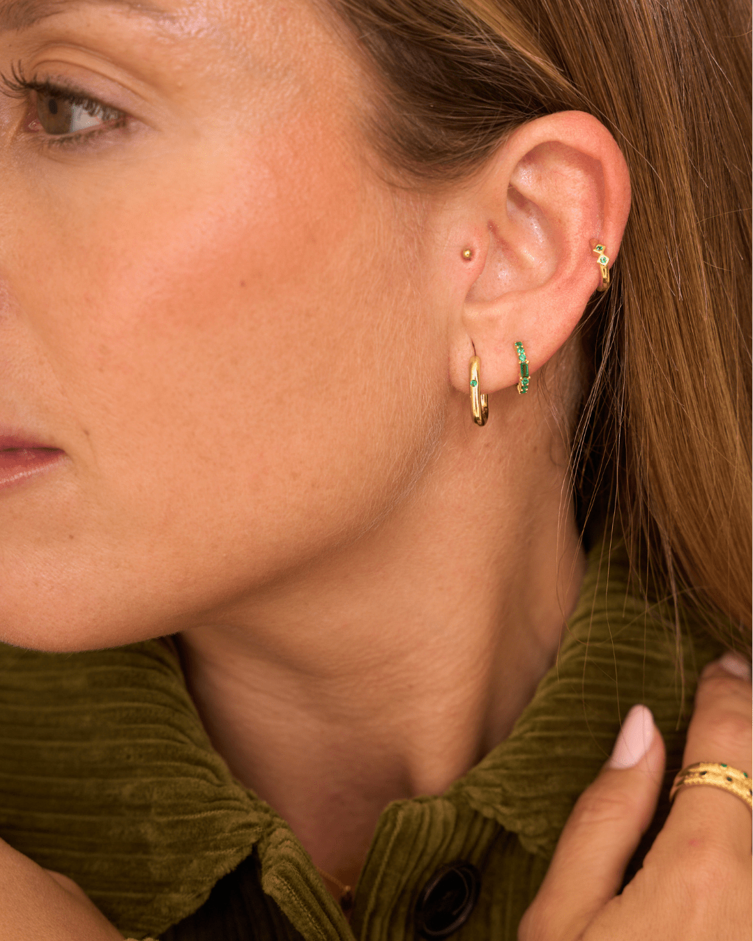 heylove PENDIENTES PENDIENTES MINI ROMBOS HOOPS