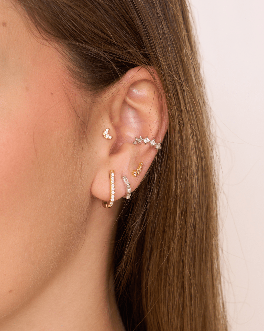 heylove PENDIENTES PENDIENTES OVAL LINE