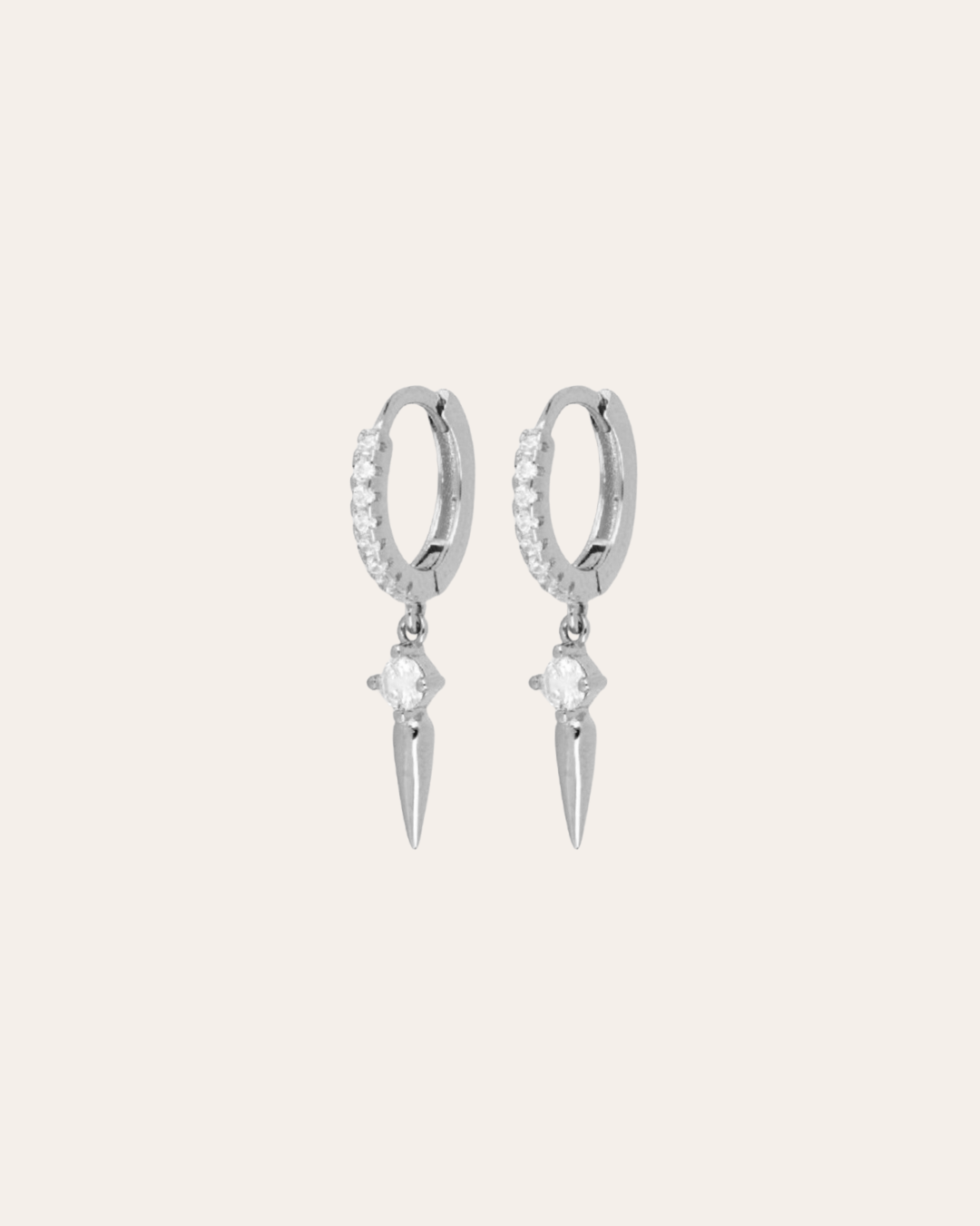 heylove PENDIENTES PENDIENTES PEAK CZ HOOPS