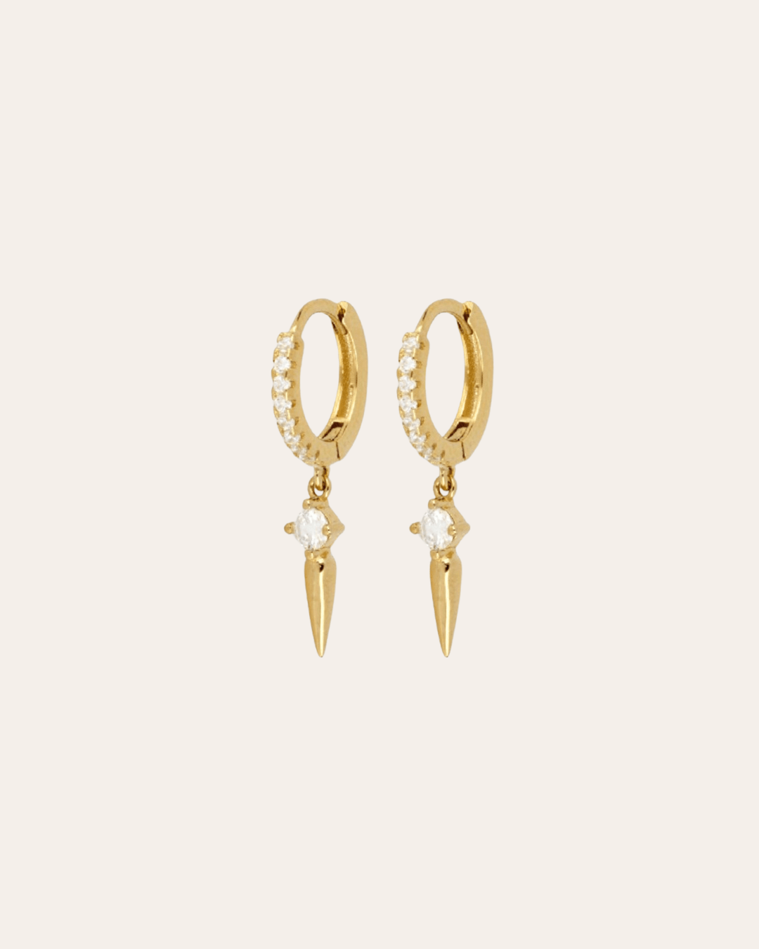 heylove PENDIENTES PENDIENTES PEAK CZ HOOPS