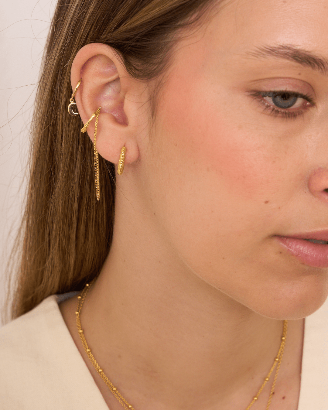 heylove PENDIENTES PENDIENTES RECTANGLE MELT HOOPS