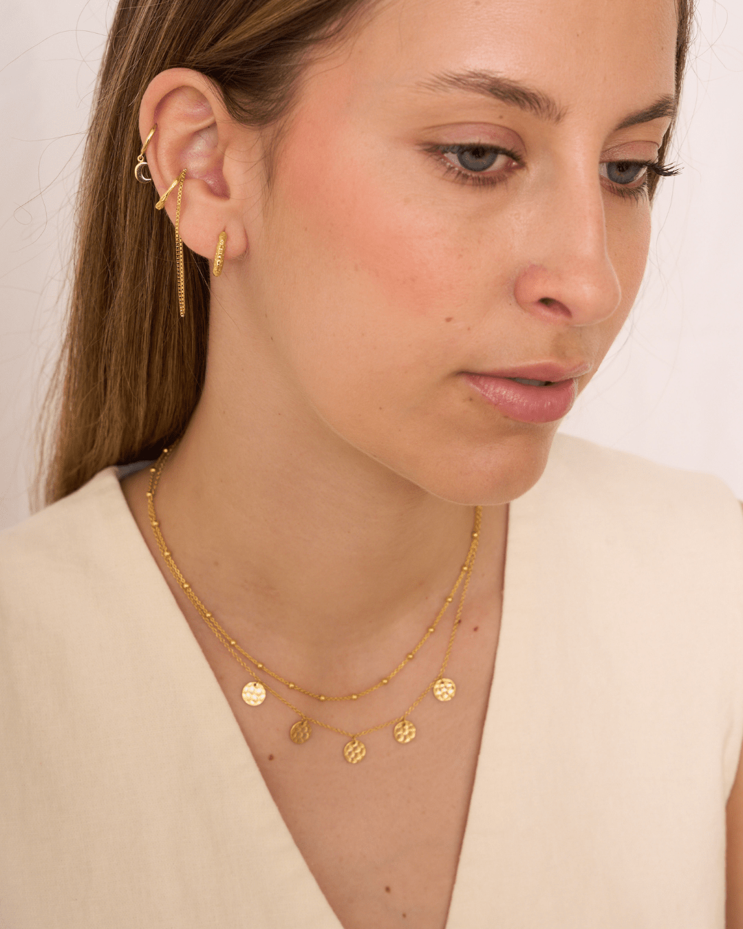 heylove PENDIENTES PENDIENTES RECTANGLE MELT HOOPS