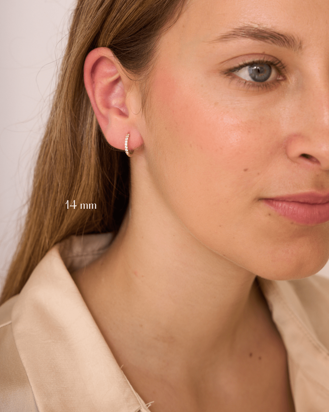 heylove PENDIENTES PENDIENTES RIVIERE HOOPS 8 TAMAÑOS