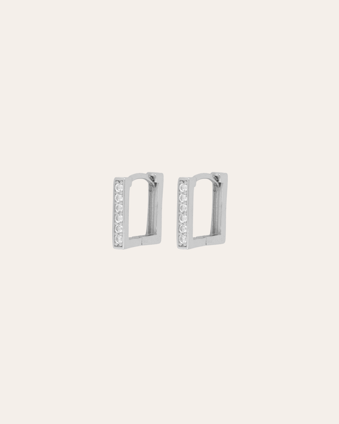 heylove PENDIENTES PENDIENTES RIVIERE SQUARE BOLD