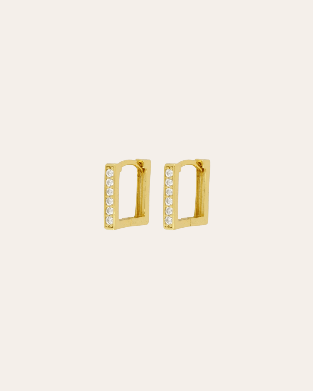 heylove PENDIENTES PENDIENTES RIVIERE SQUARE BOLD