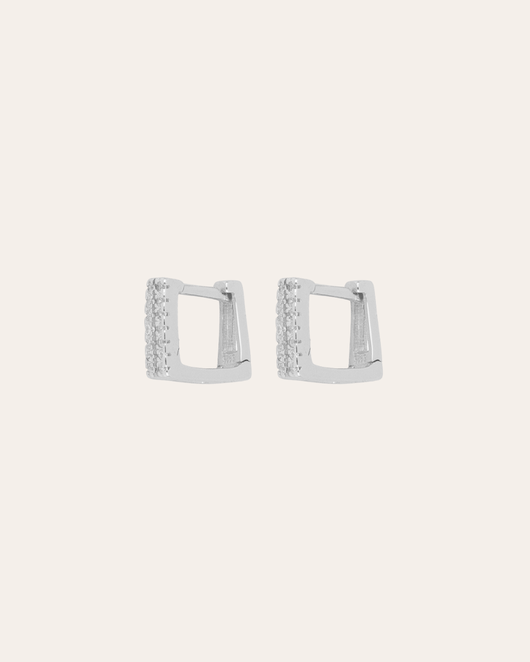 heylove PENDIENTES PENDIENTES RIVIERE SQUARE DOBLE