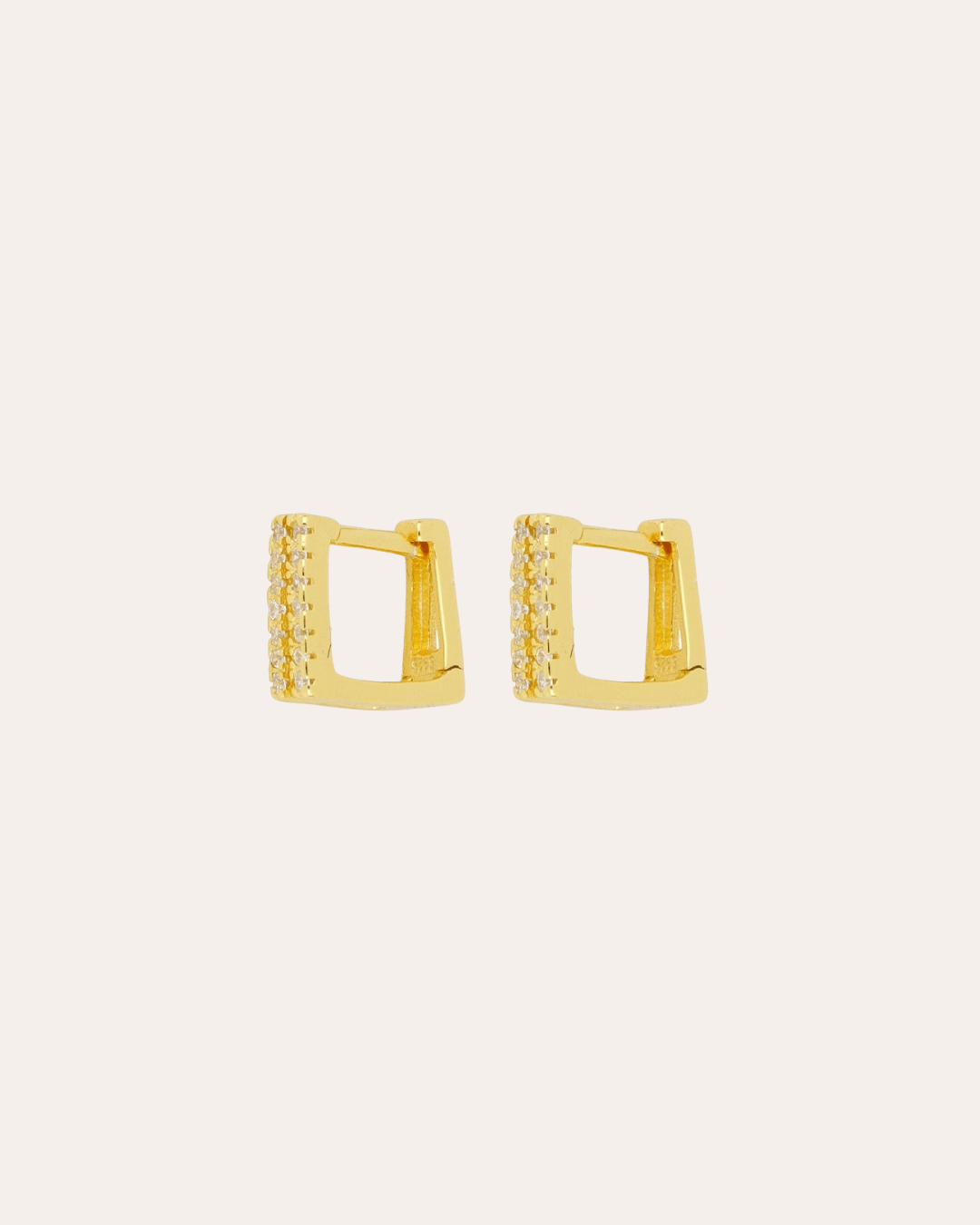 heylove PENDIENTES PENDIENTES RIVIERE SQUARE DOBLE