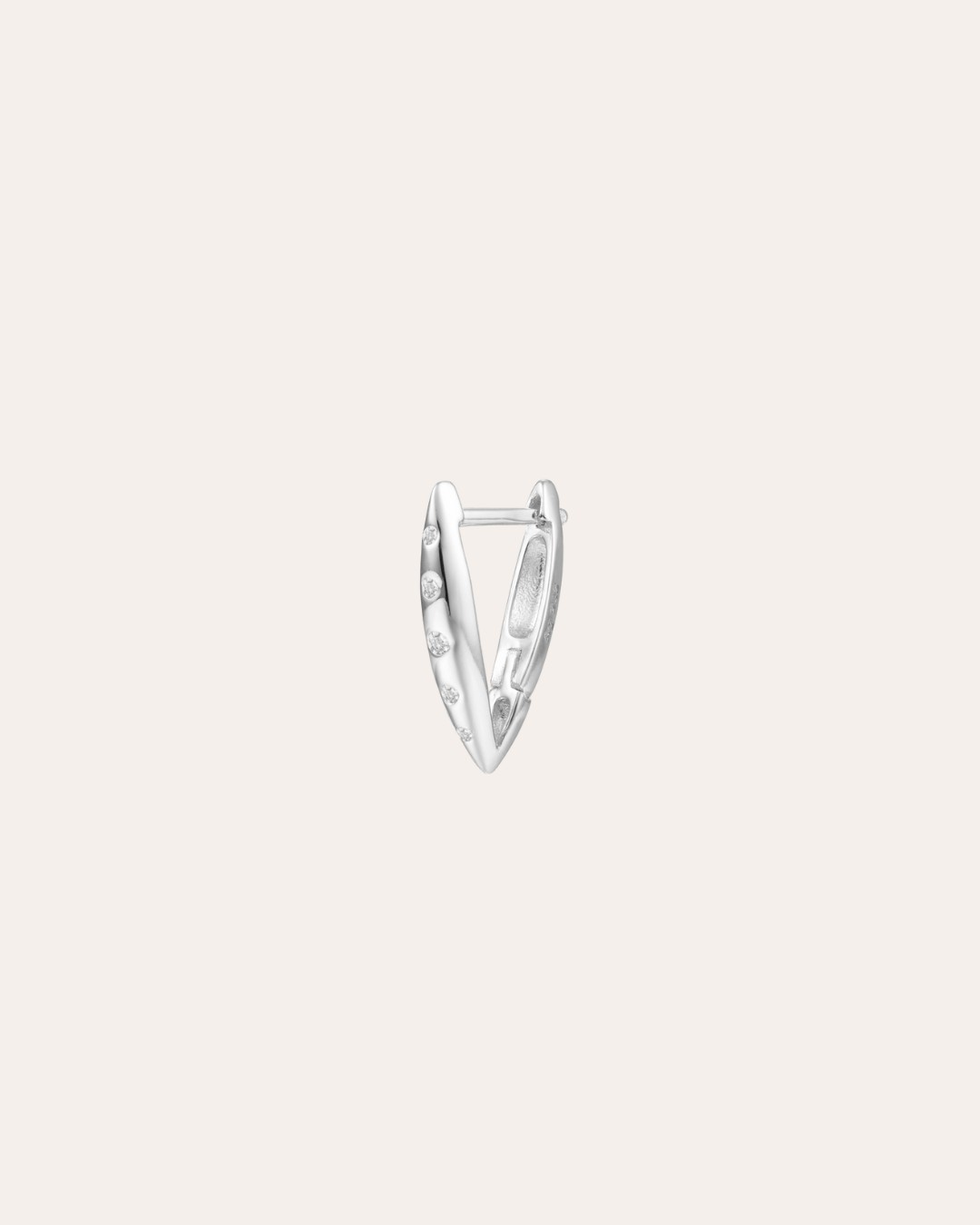 heylove PENDIENTES PENDIENTES TRIANGLE CZ HOOPS 14/16/20 MM