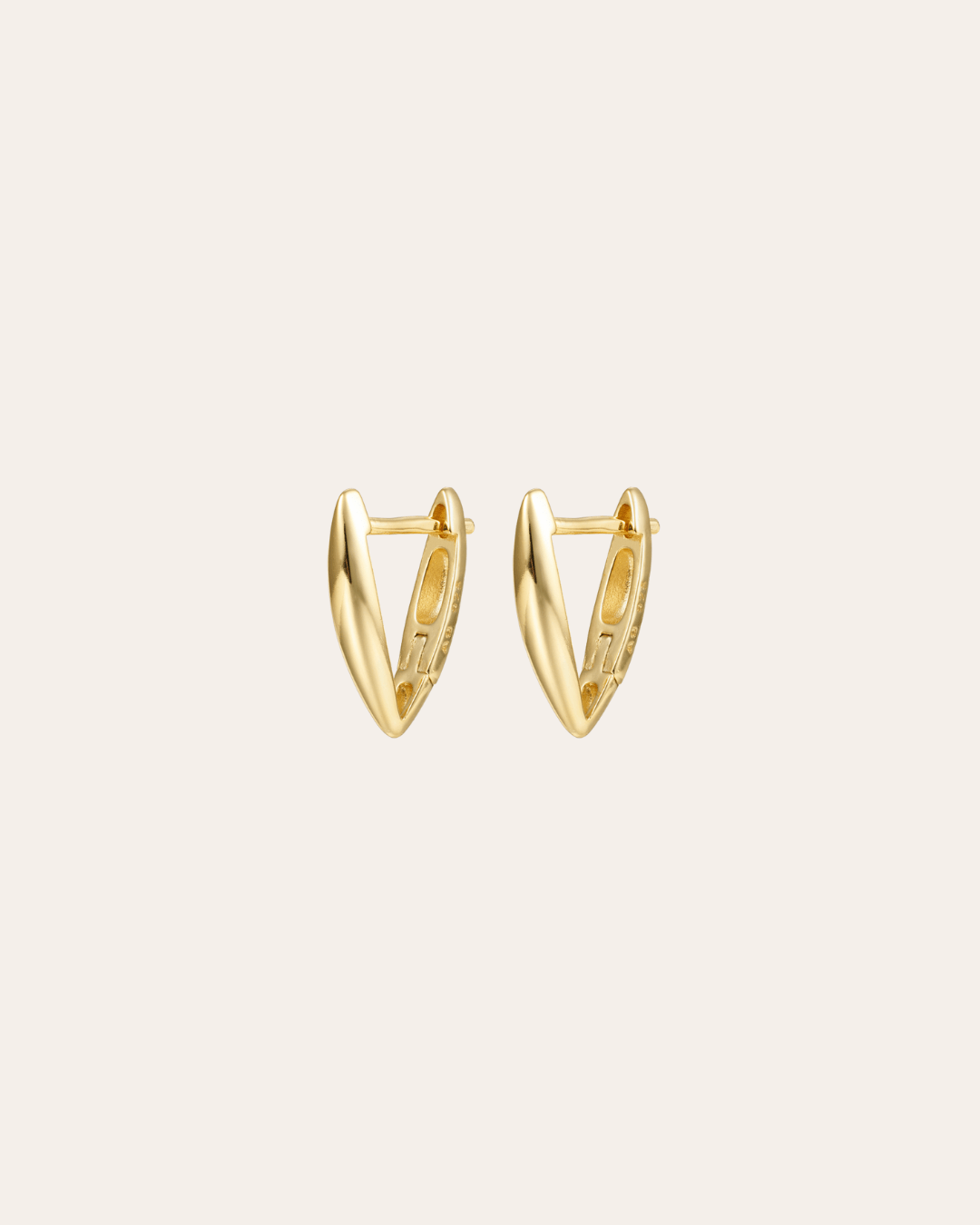 heylove PENDIENTES PENDIENTES TRIANGLE HOOPS 14/16/20 MM