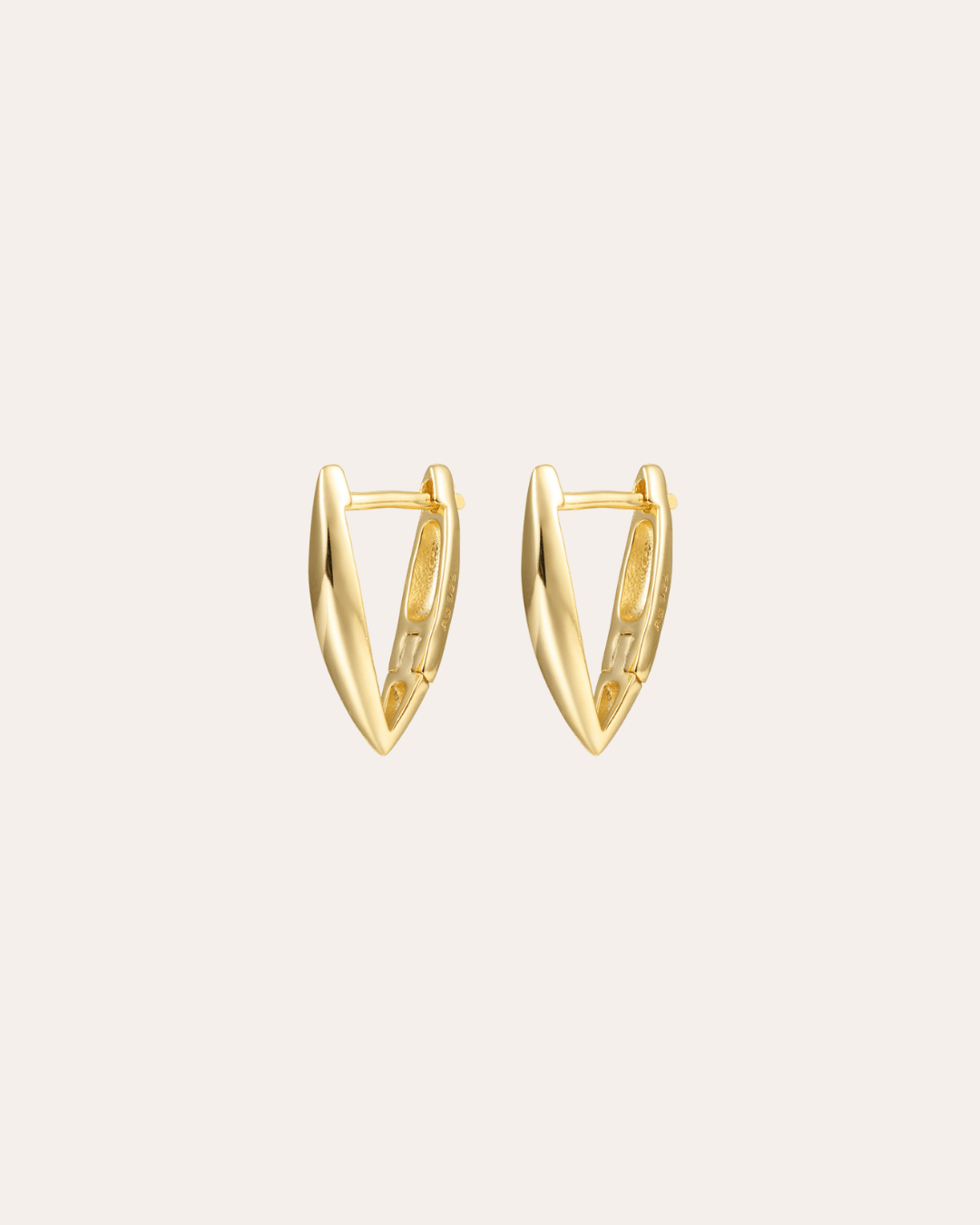 heylove PENDIENTES PENDIENTES TRIANGLE HOOPS 14/16/20 MM