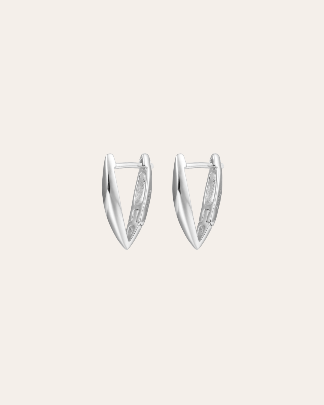 heylove PENDIENTES PENDIENTES TRIANGLE HOOPS 14/16/20 MM
