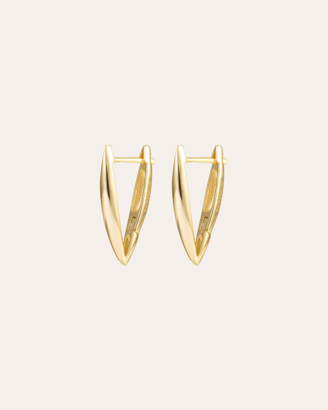 heylove PENDIENTES PENDIENTES TRIANGLE HOOPS 14/16/20 MM