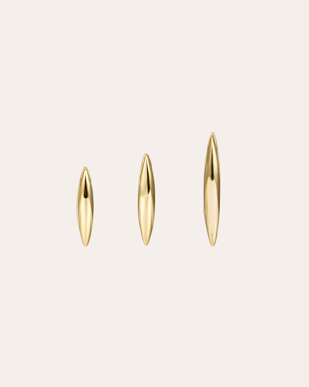 heylove PENDIENTES PENDIENTES TRIANGLE HOOPS 14/16/20 MM