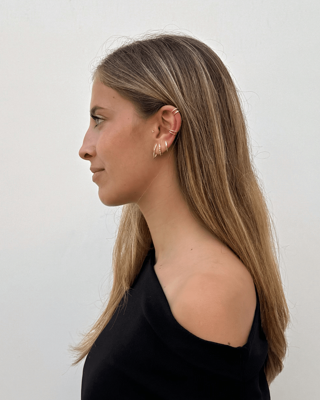 heylove PENDIENTES PENDIENTES TRIANGLE HOOPS 14/16/20 MM