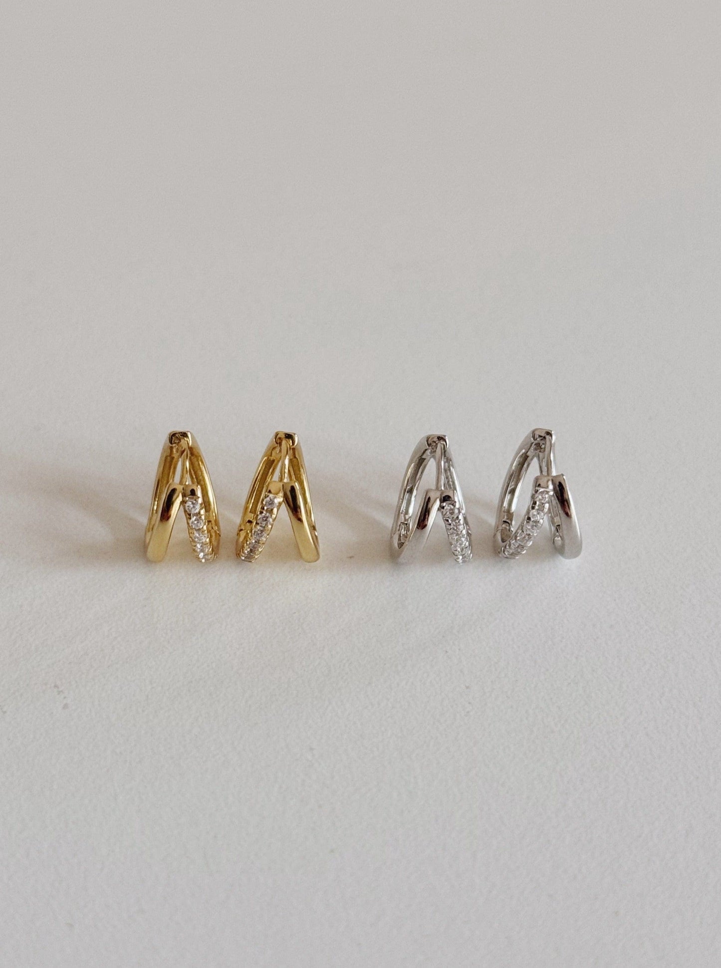 PENDIENTESheylovePENDIENTES TWO ROADS CZ HOOPS | HEYLOVE