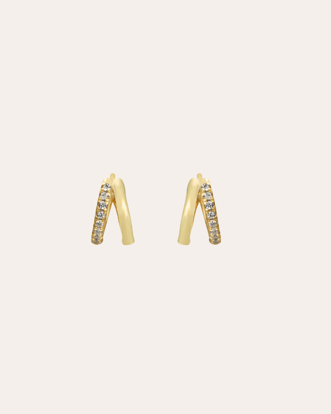PENDIENTESheylovePENDIENTES TWO ROADS CZ HOOPS | HEYLOVE