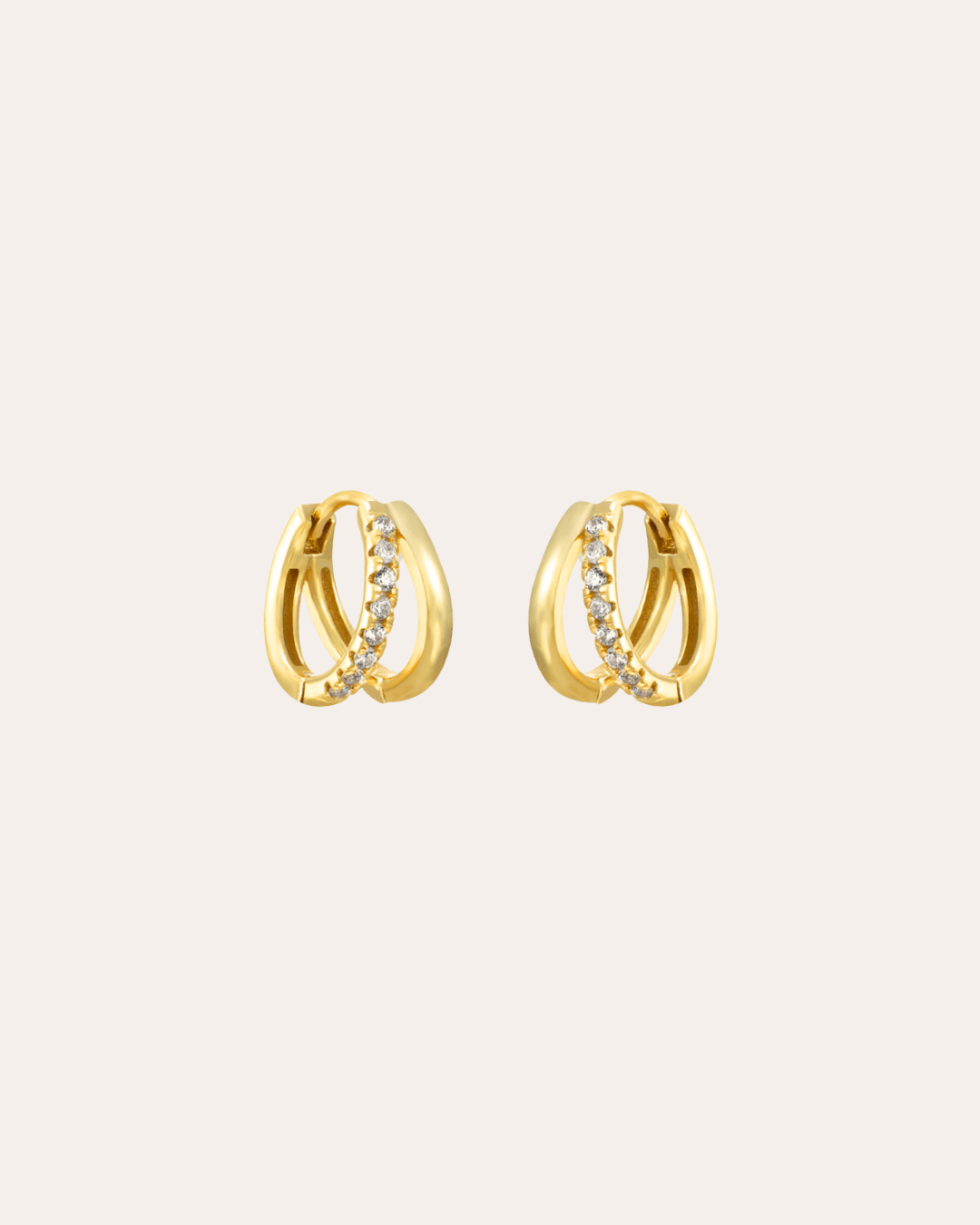 PENDIENTESheylovePENDIENTES TWO ROADS CZ HOOPS | HEYLOVE