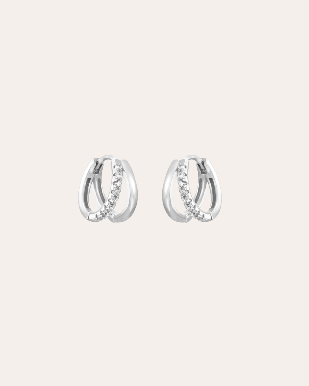 PENDIENTESheylovePENDIENTES TWO ROADS CZ HOOPS | HEYLOVE