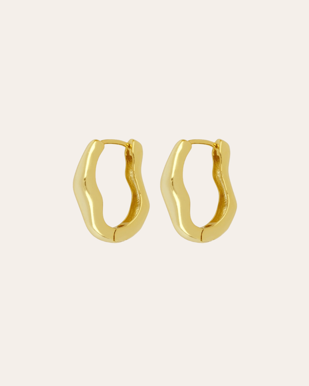 heylove PENDIENTES PENDIENTES WAVE BOLD HOOPS