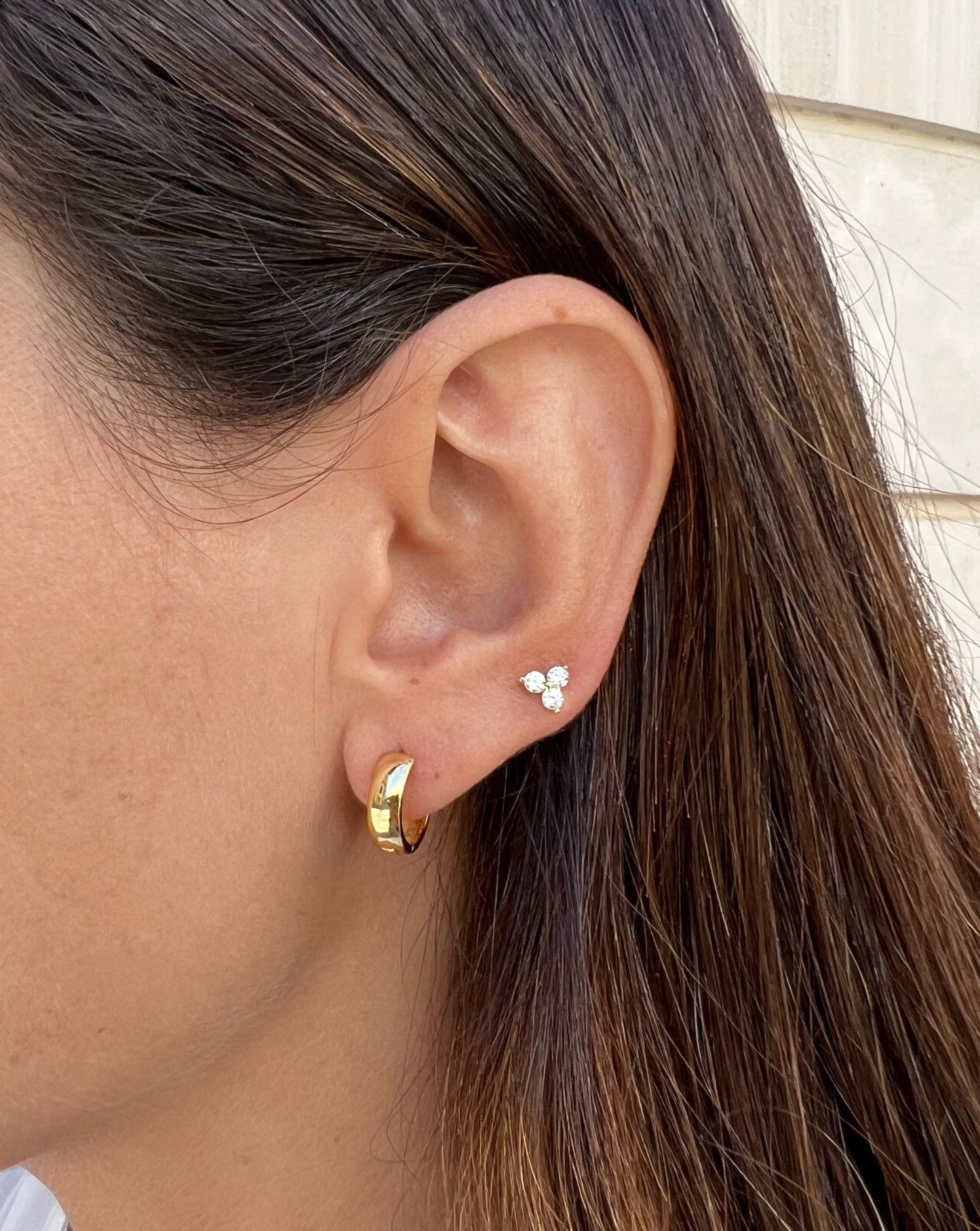 heylove PENDIENTES PIERCING MINI TRIPLE DOT