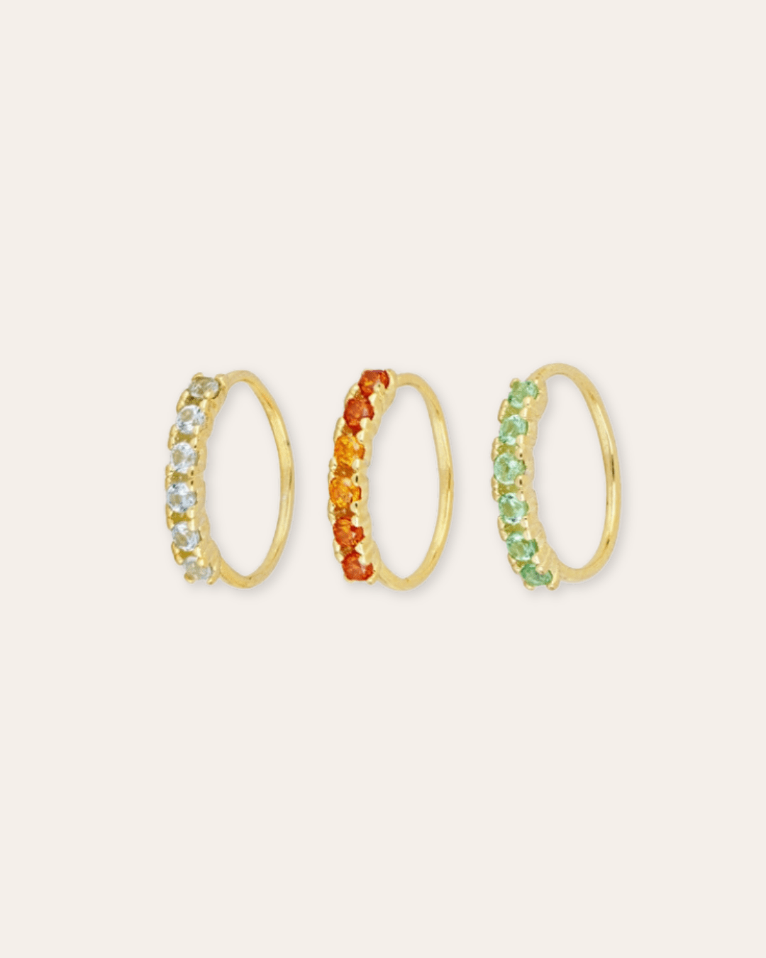 heylove PIERCING PENDIENTES MINI THIN CZ HOOPS