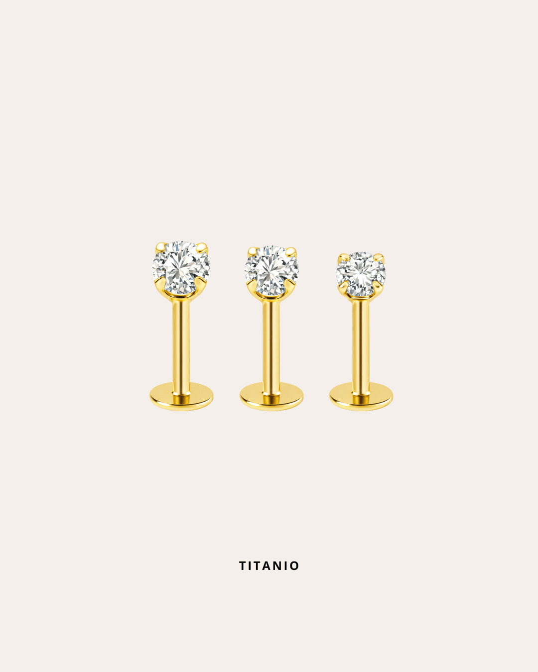 heylove PIERCING PIERCING LABRET CZ A PRESIÓN