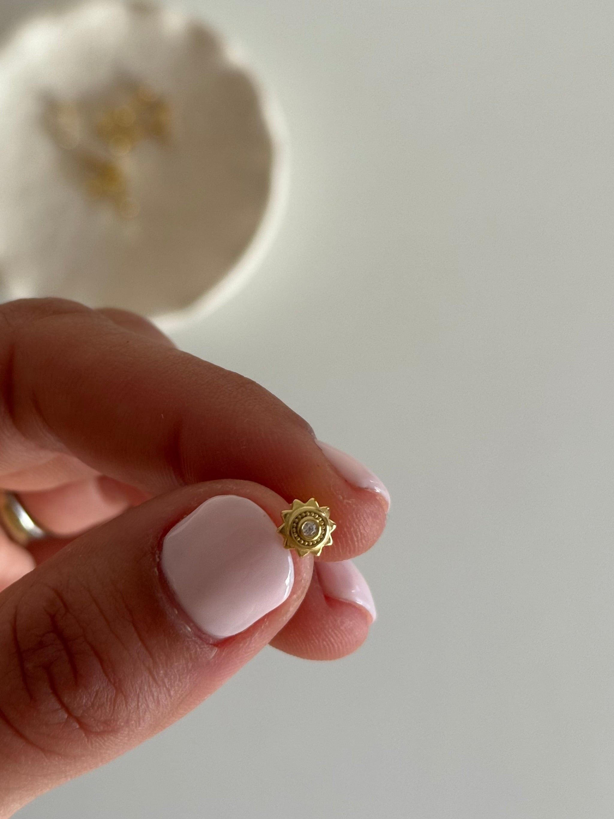 heylove PIERCING PIERCING SUN CZ - TAPA