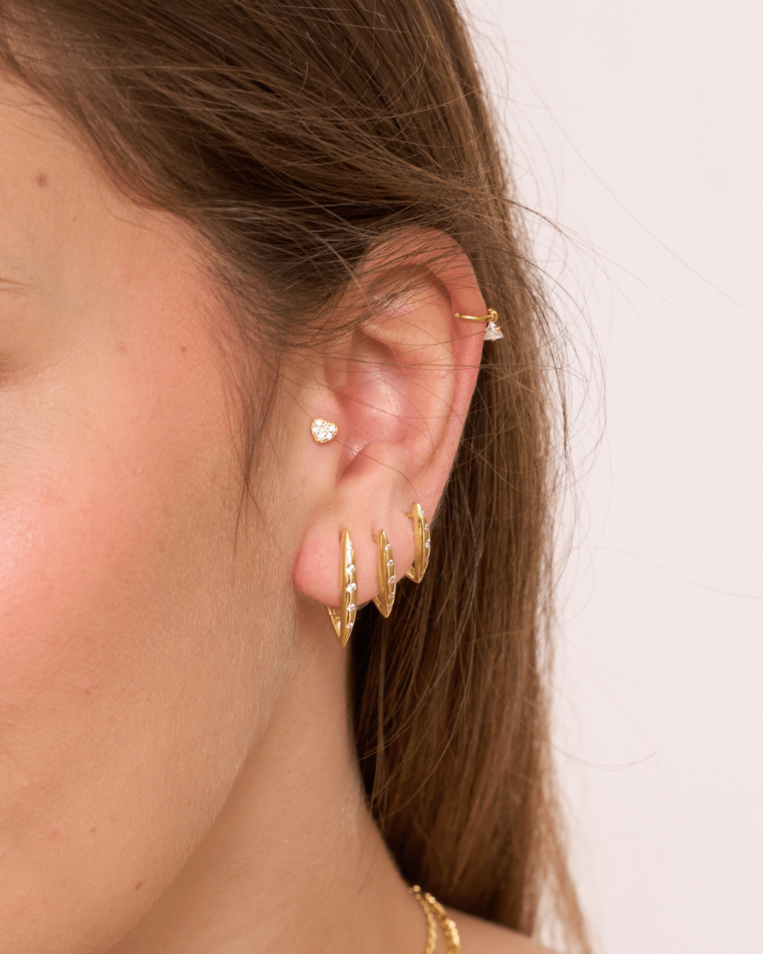 heylove PIERCING PIERCING TRIANGLE CZ HOOP