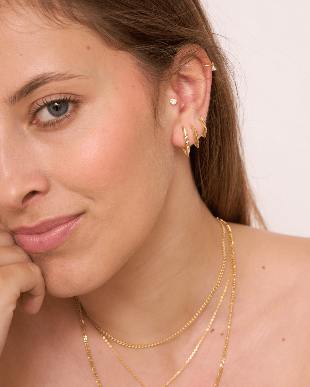 heylove PIERCING PIERCING TRIANGLE CZ HOOP