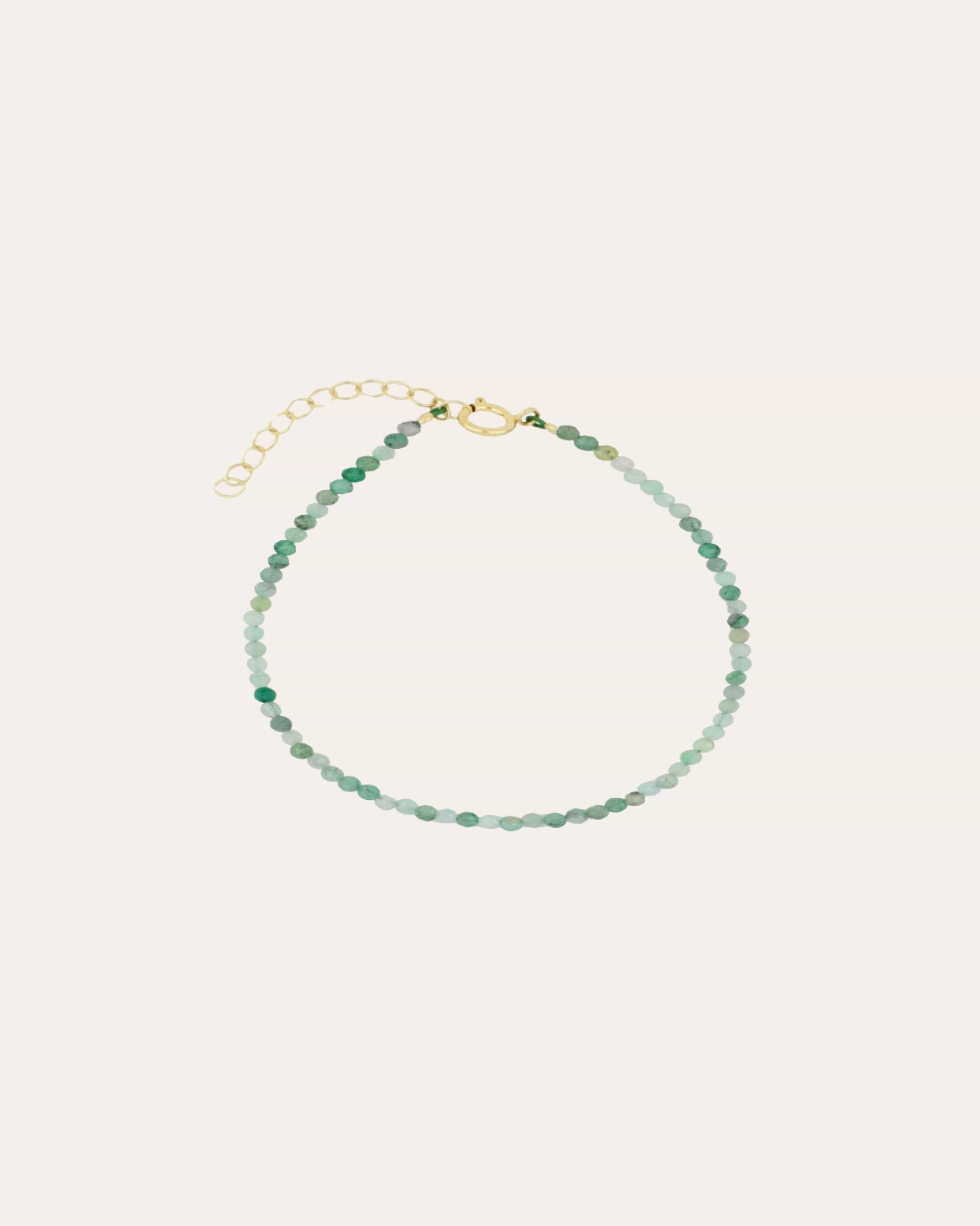 heylove PULSERAS PULSERA MINERAL ESMERALDA 2 MM