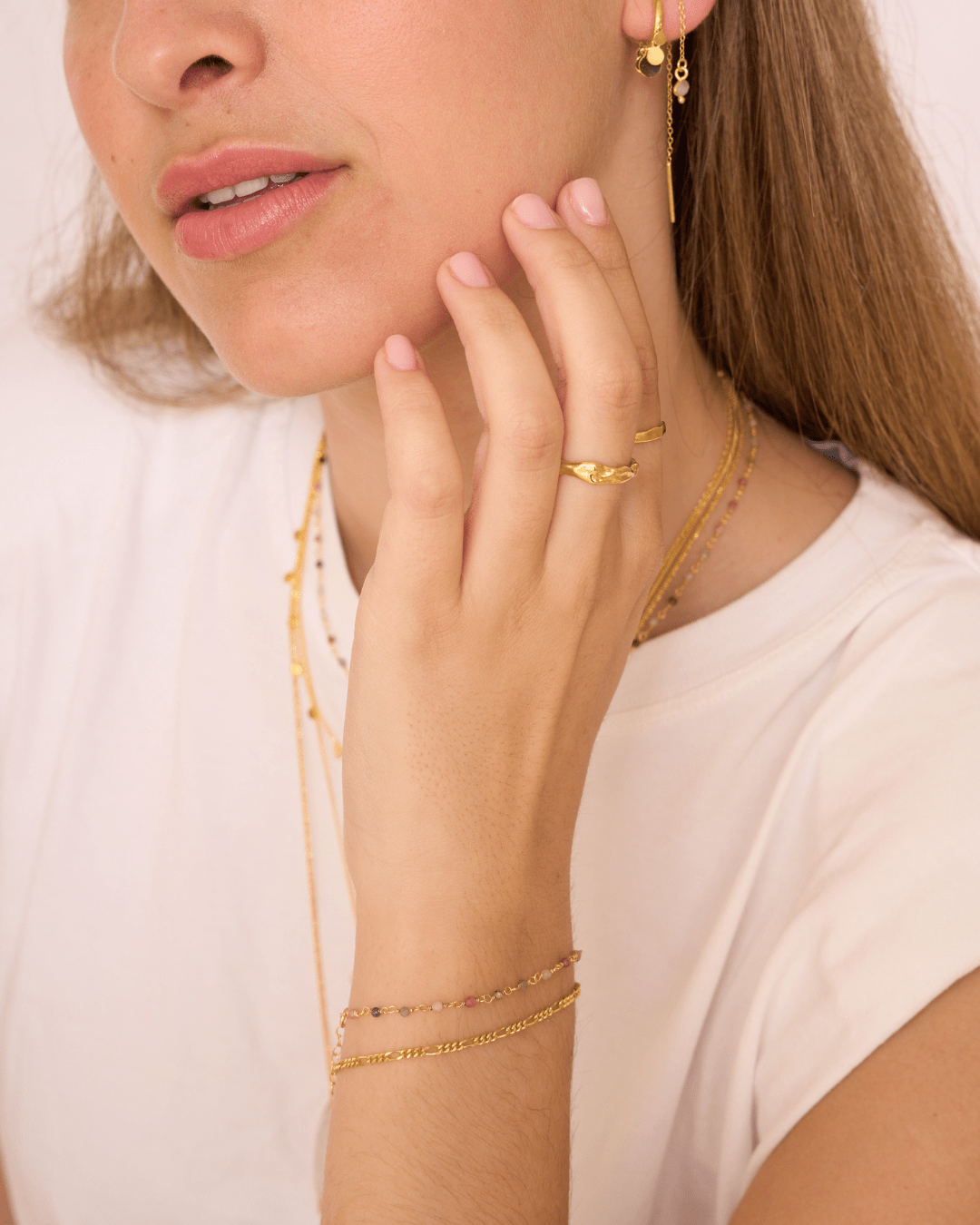 heylove Pulseras PULSERA ROSARIO TURMALINA