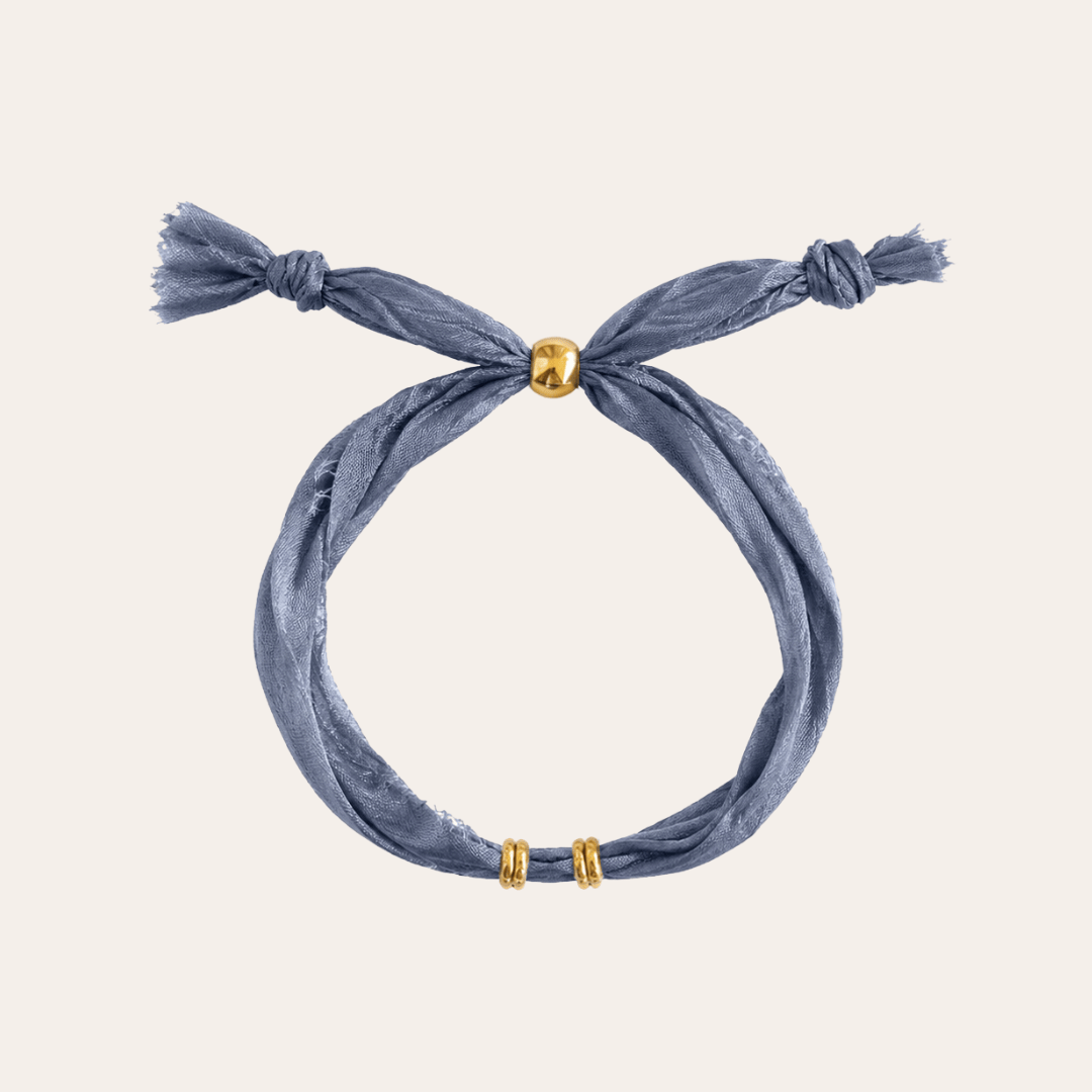 heylove PULSERAS PULSERA SEDA PARA PERSONALIZAR AZUL OCEANO