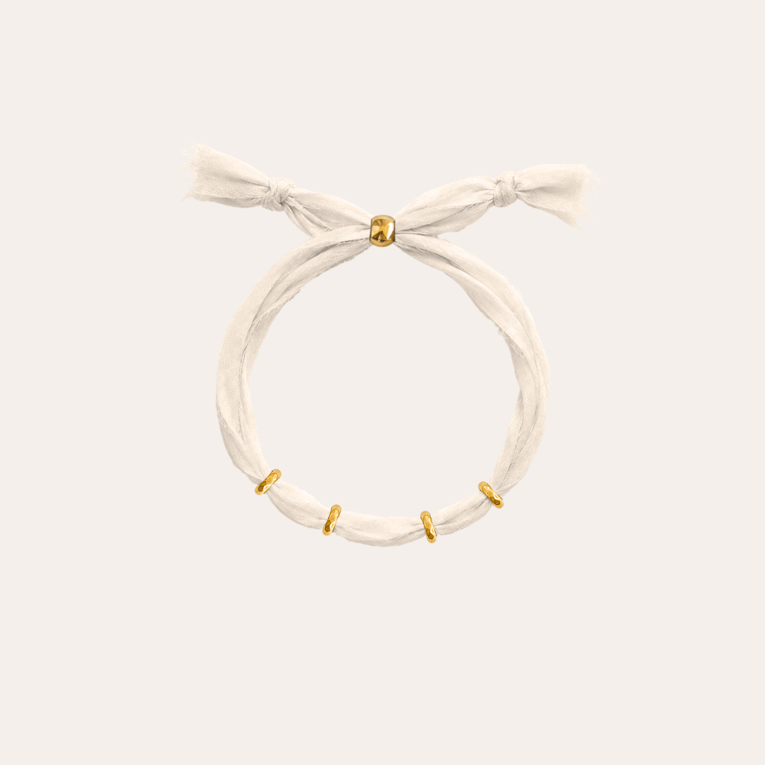 heylove PULSERAS PULSERA SEDA PARA PERSONALIZAR BLANCO