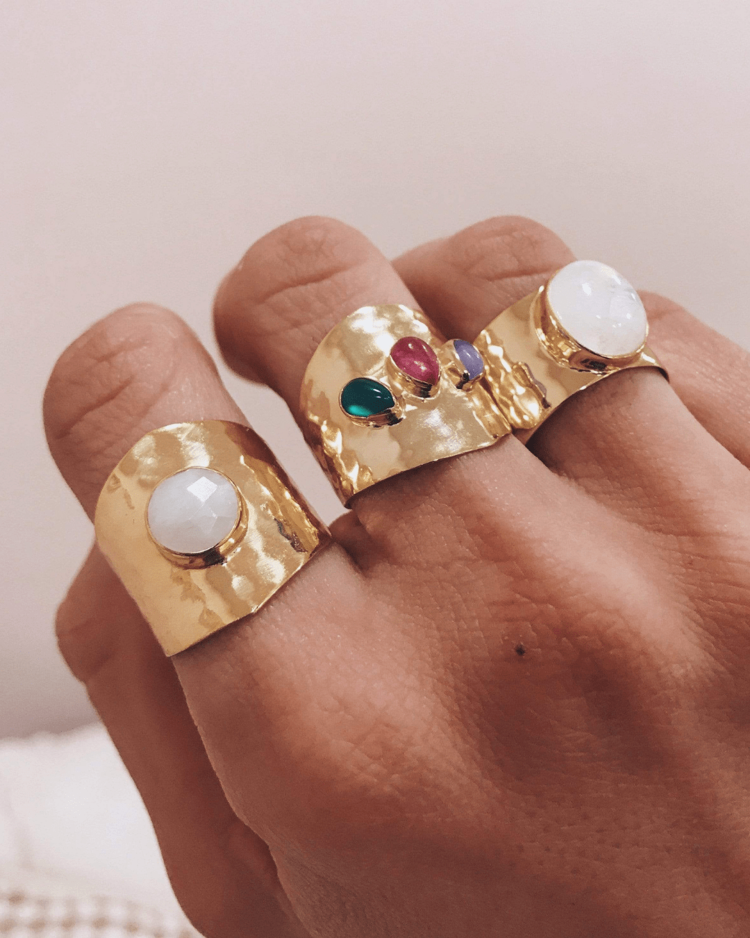 ANILLOSheyloveAnillo triple color stone | heylove