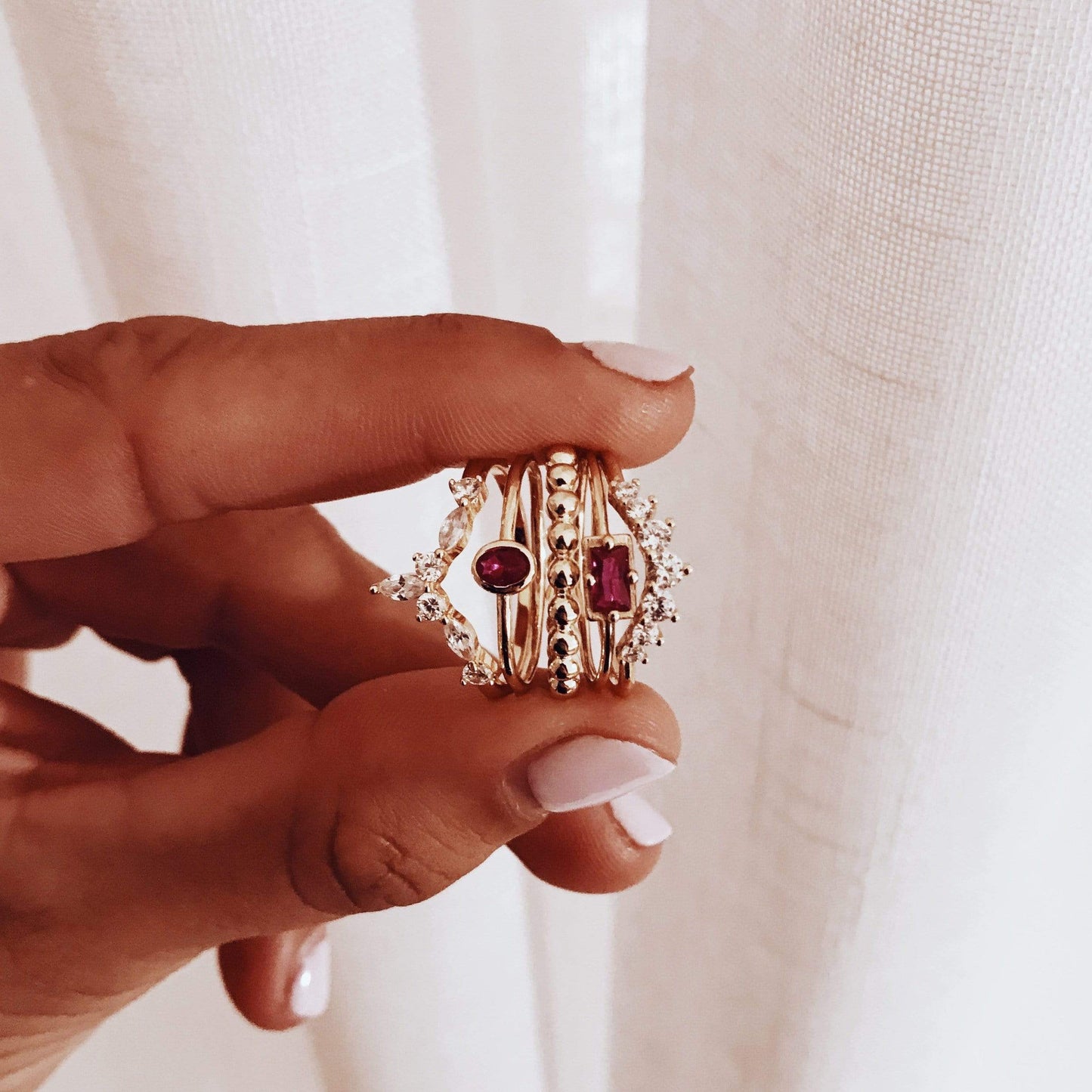 LAST CHANCEheyloveAnillo oval pink plata | heylove