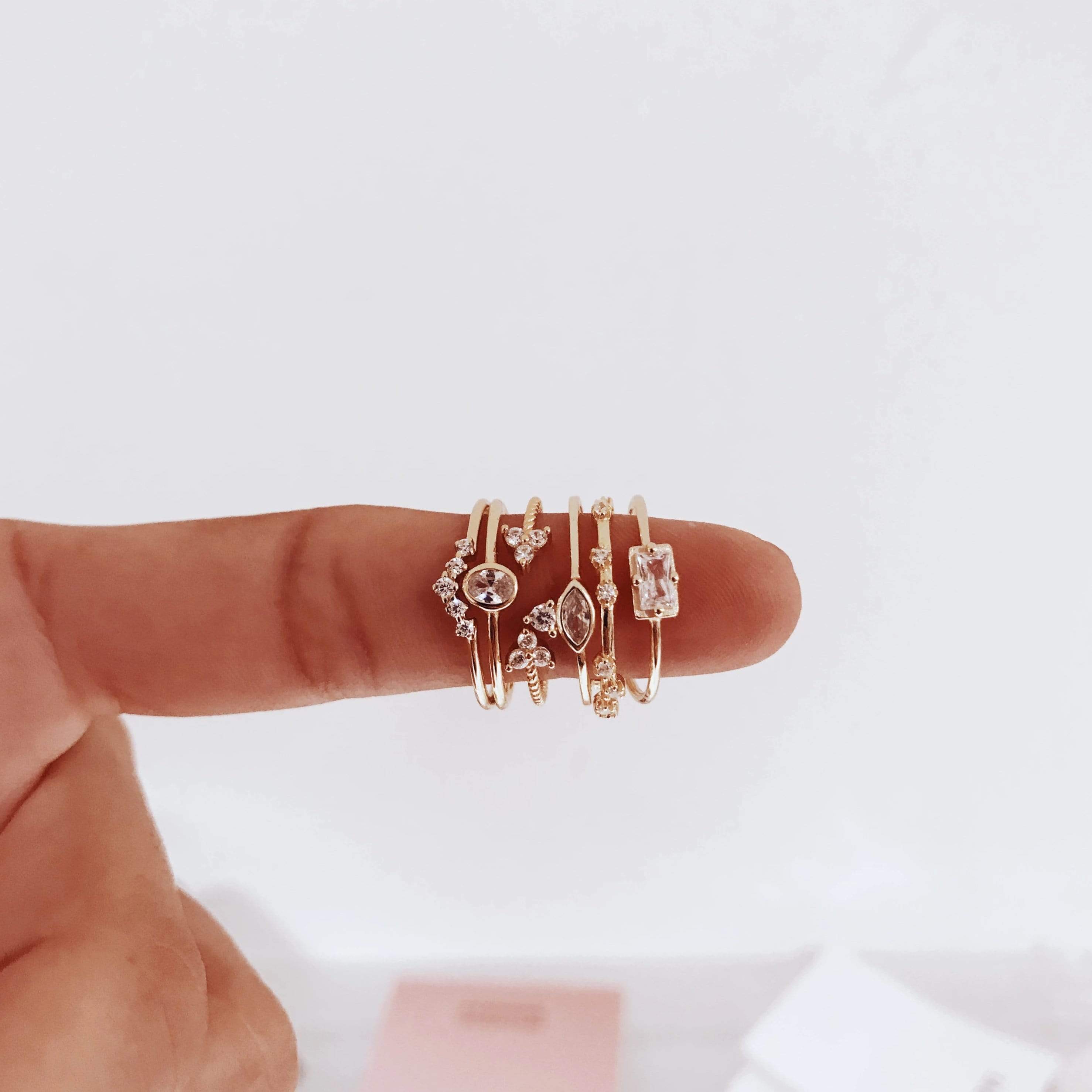 LAST CHANCEheyloveAnillo rectangle white | heylove