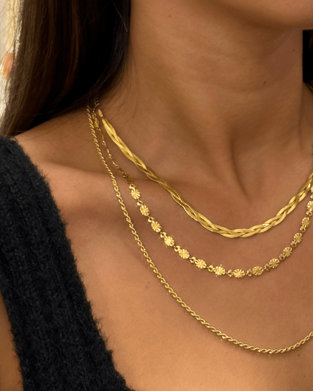 COLLARESheyloveCadena bonita trenzada | heylove