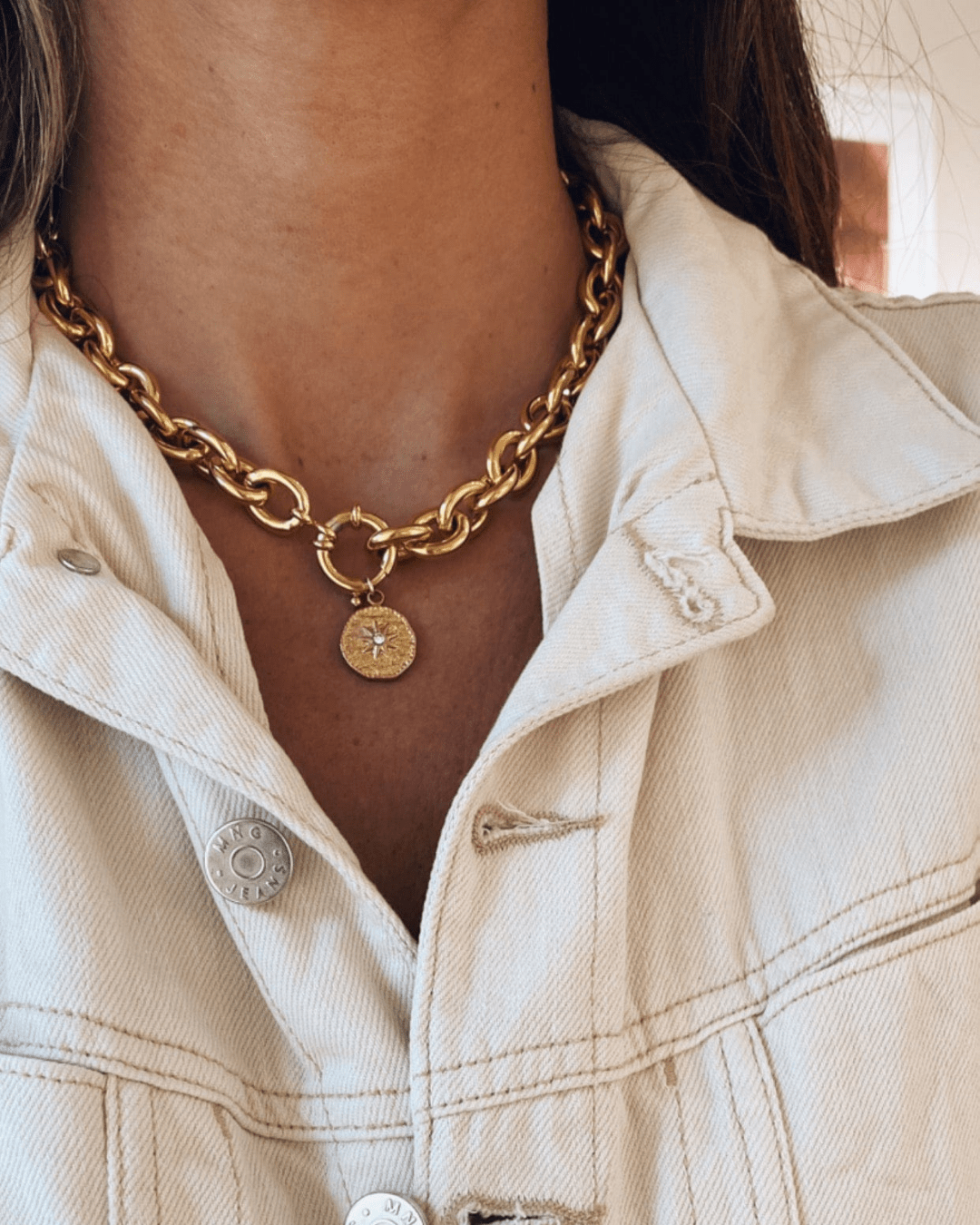 COLLARESheyloveCadena gruesa de acero elba | heylove