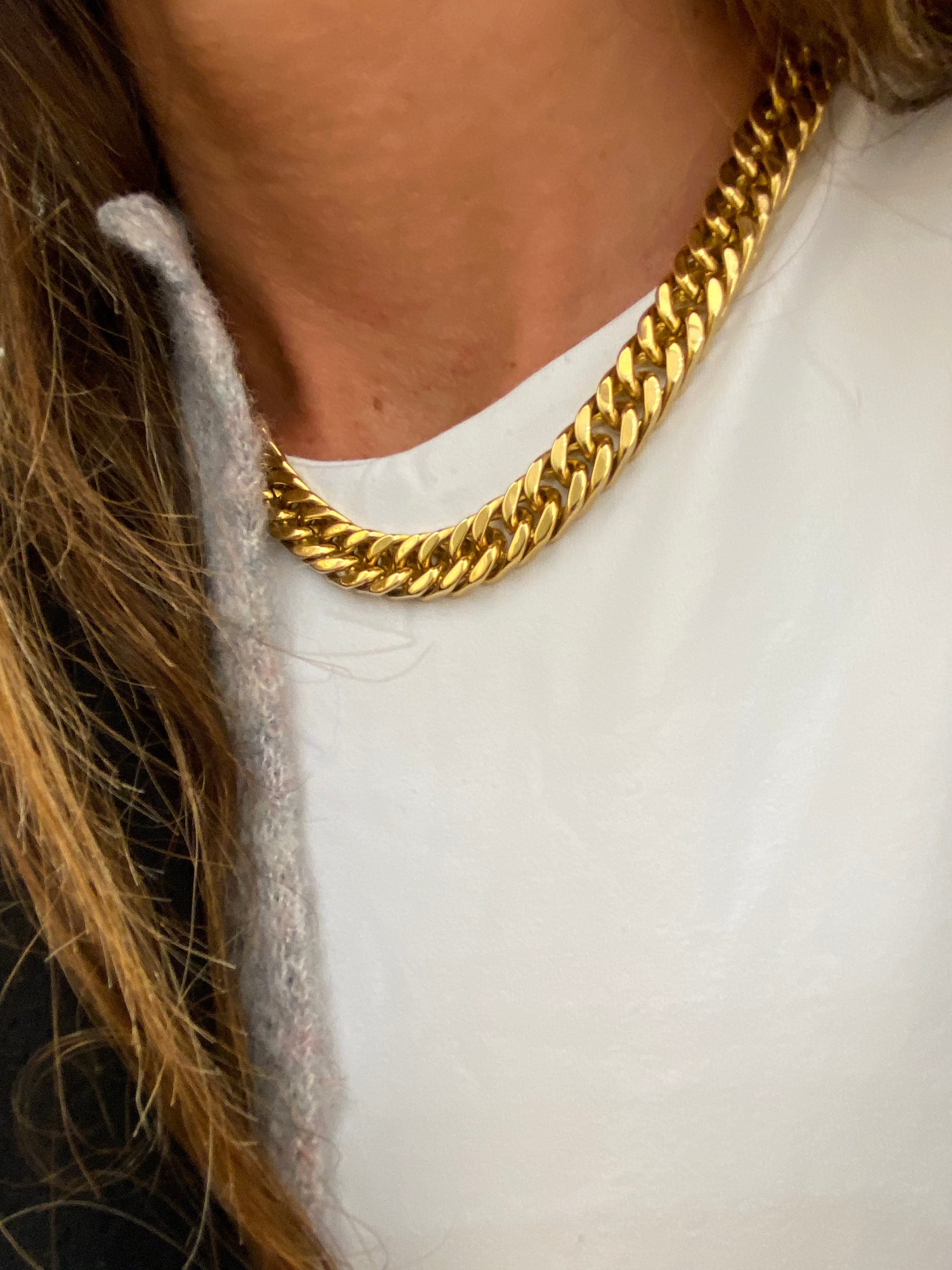 COLLARESheyloveCadena gruesa de acero roques | heylove