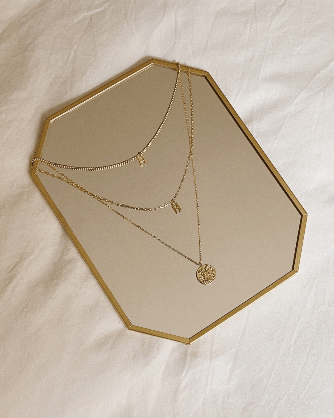 COLLARESheyloveCollar Geminis plata bañada en oro | heylove