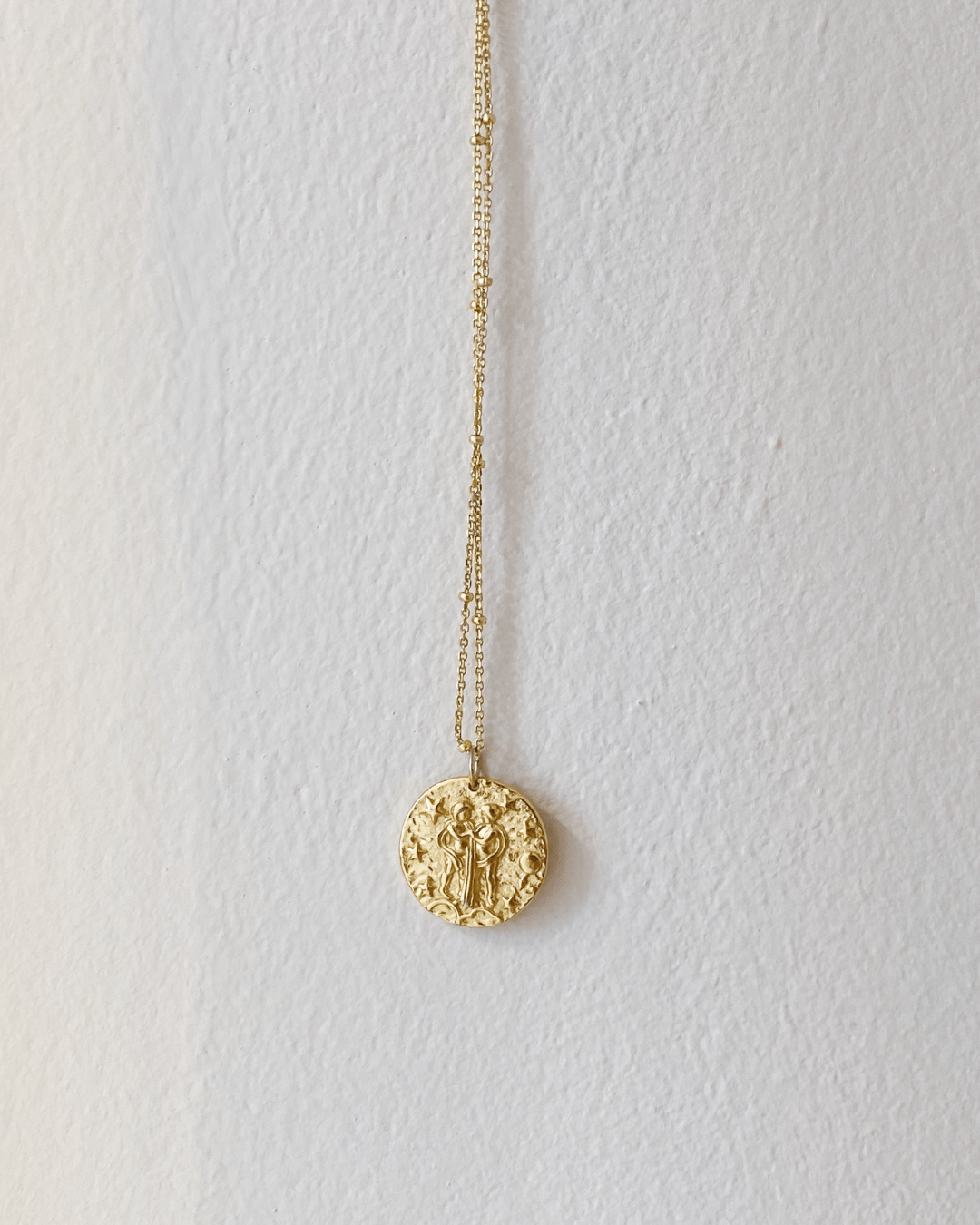 COLLARESheyloveCollar Geminis plata bañada en oro | heylove