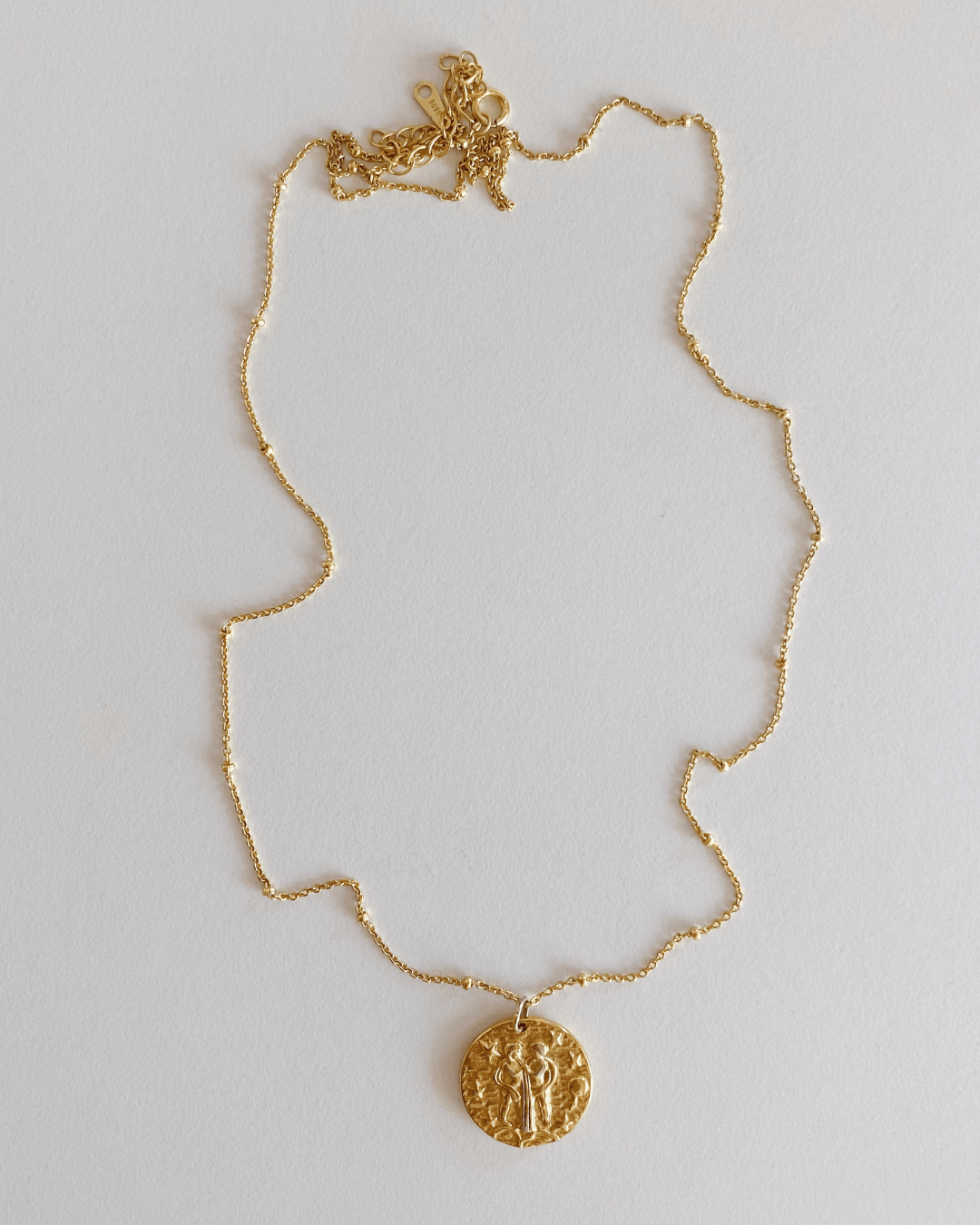 COLLARESheyloveCollar Geminis plata bañada en oro | heylove