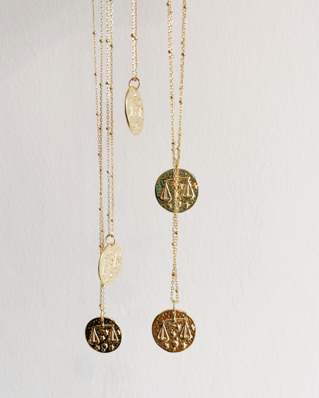 COLLARESheyloveCollar Libra plata bañada en oro | heylove