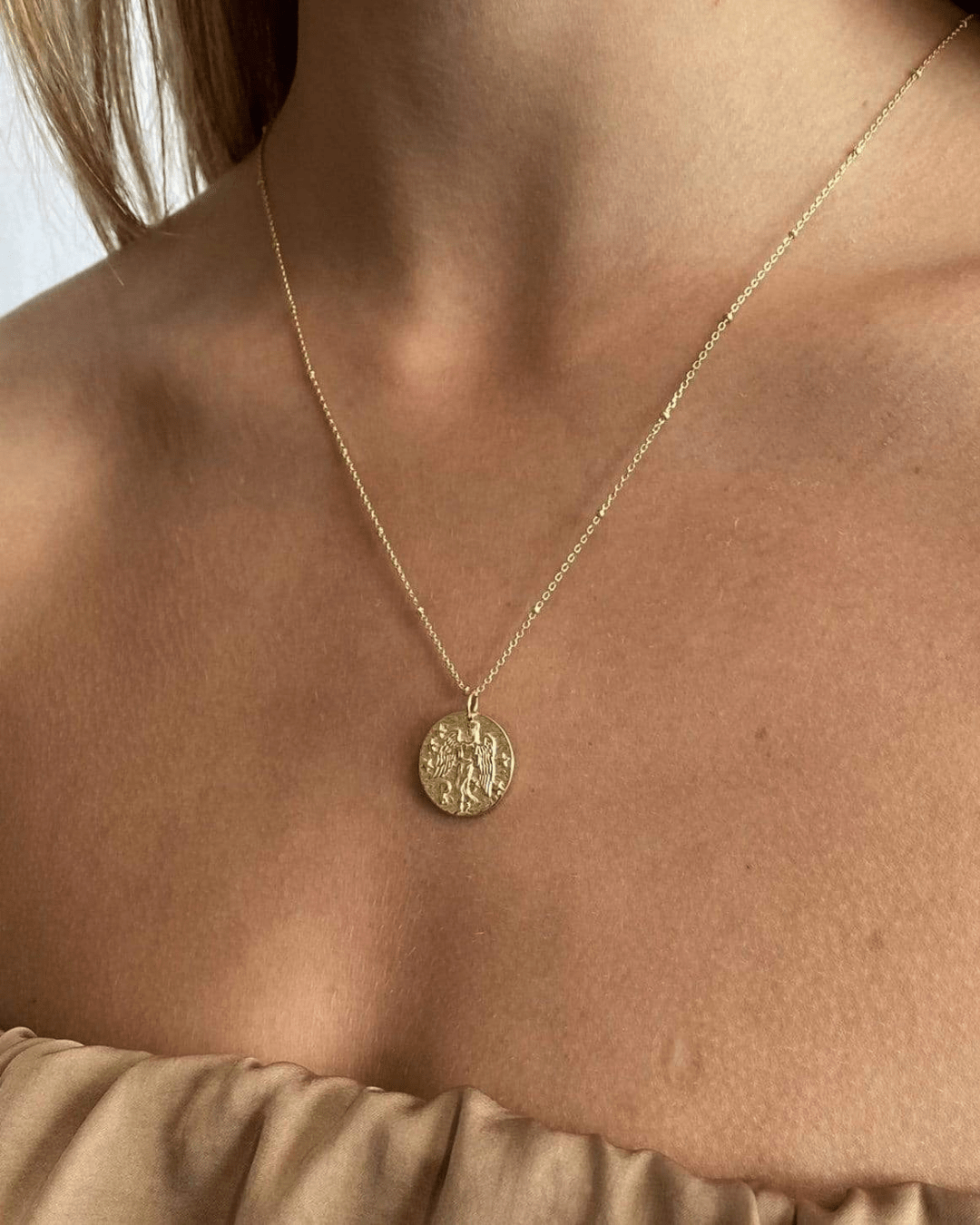 COLLARESheyloveCollar Virgo plata bañada en oro | heylove