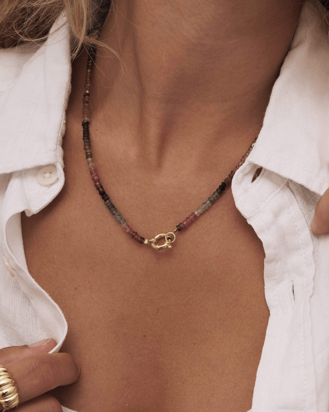 COLLARESheyloveCollar turmalina mariner oro | heylove