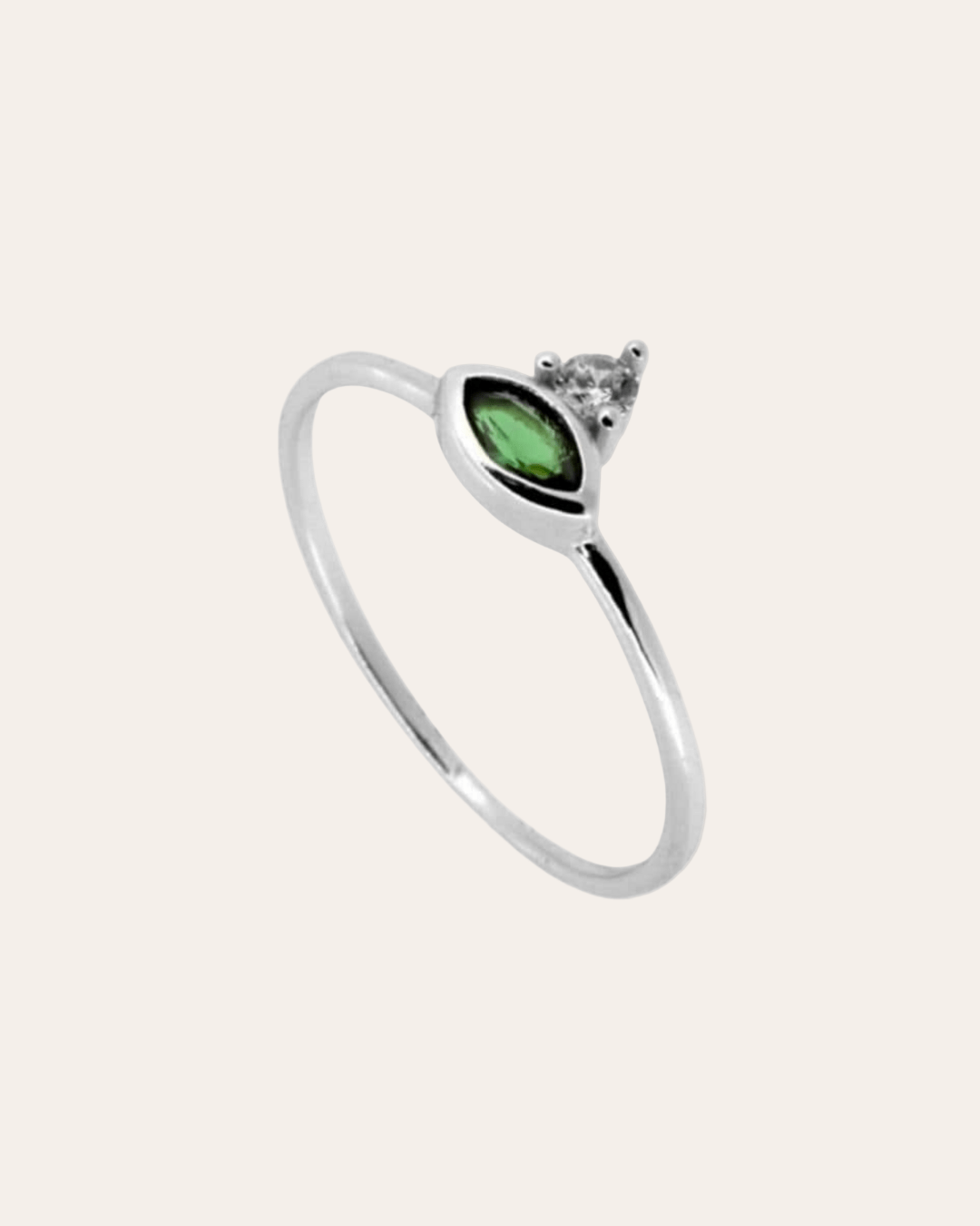 LAST CHANCEheyloveAnillo double eye green | heylove