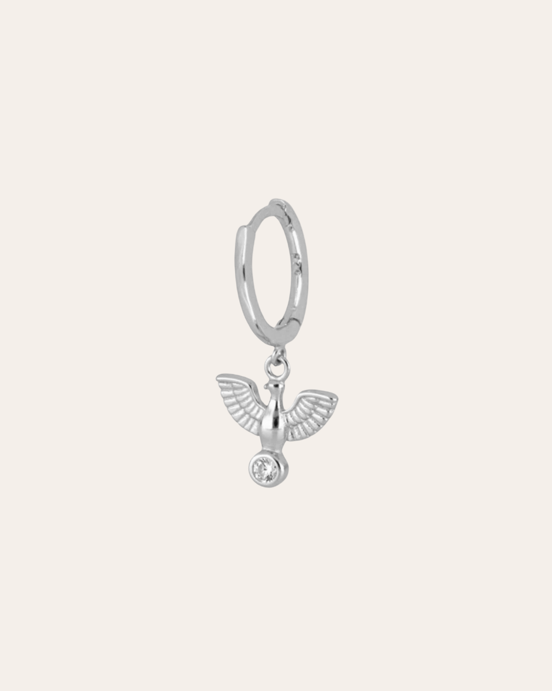 LAST CHANCEheylovePendientes eagle hoops white plata | heylove