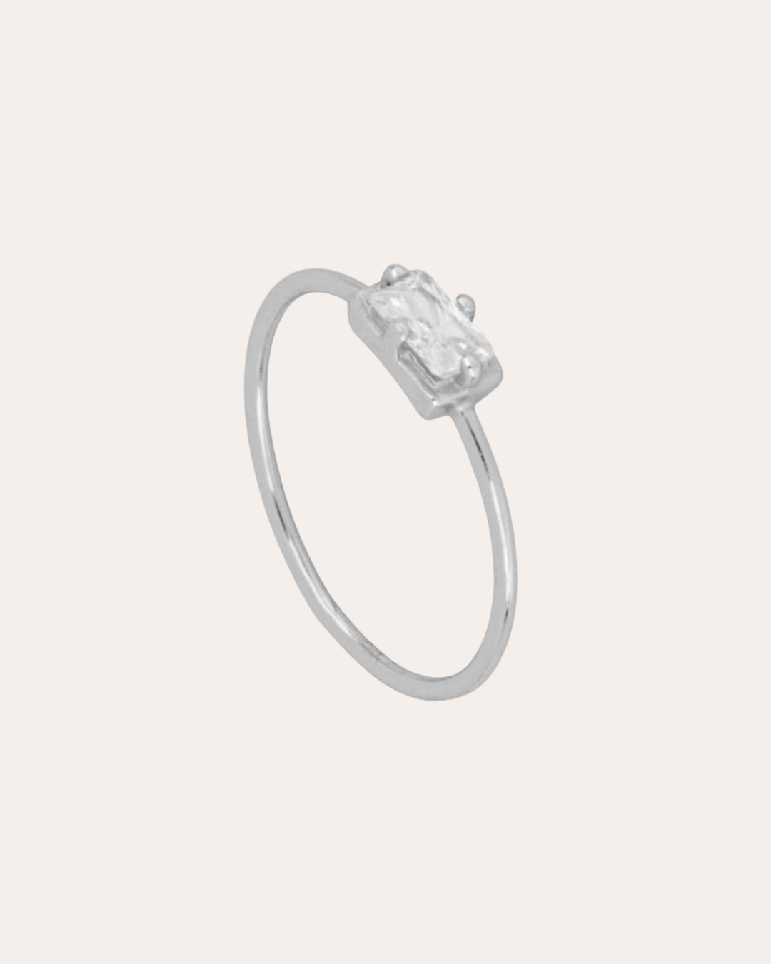 LAST CHANCEheyloveAnillo rectangle white | heylove