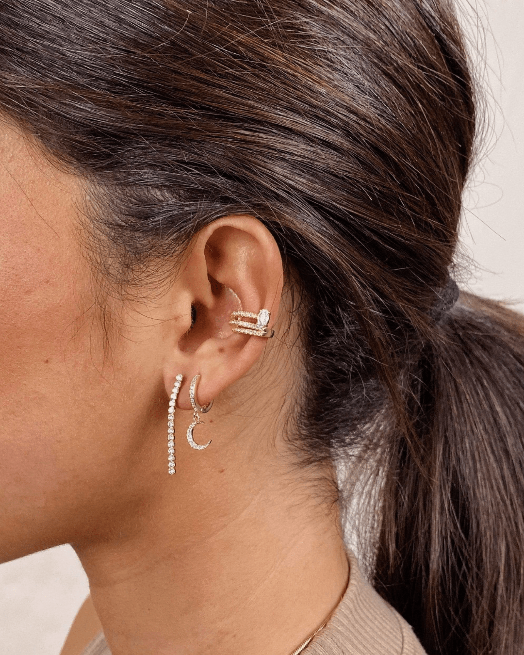 PENDIENTESheylovePendientes big cosmic moon hoops | heylove